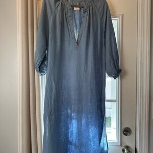 MR MOOD Blue Long Sleeve Tunic Dress